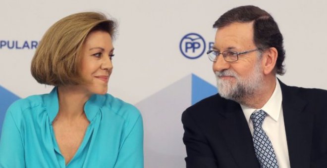 Rajoy expresa su sorpresa por "lo que hacía Cospedal" y por el papel de su marido