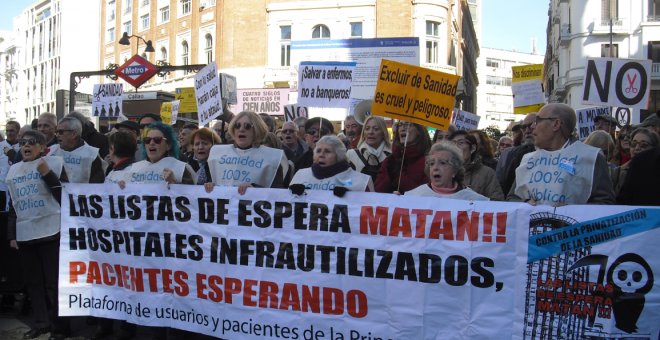 Médicos de toda España se manifiestan en Madrid por la dignidad de la profesión