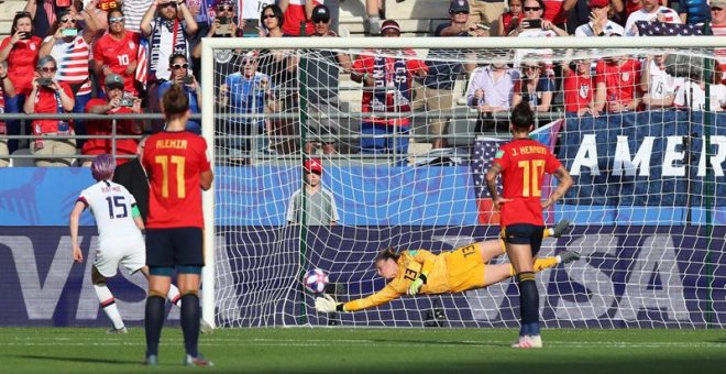 Dos penaltis en contra ante EEUU echan a España del Mundial