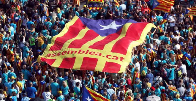 Las mejores fotos de la manifestación por la independencia de Catalunya