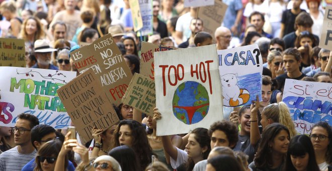 Los jóvenes españoles salen a la calle para reclamar acciones contra la crisis climática