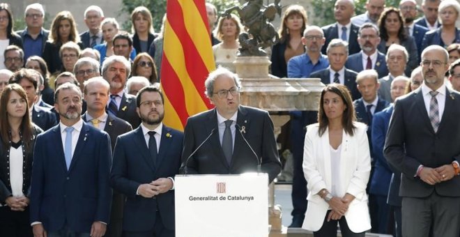 Torra i Aragonès es comprometen a "avançar sense excuses cap a la República"