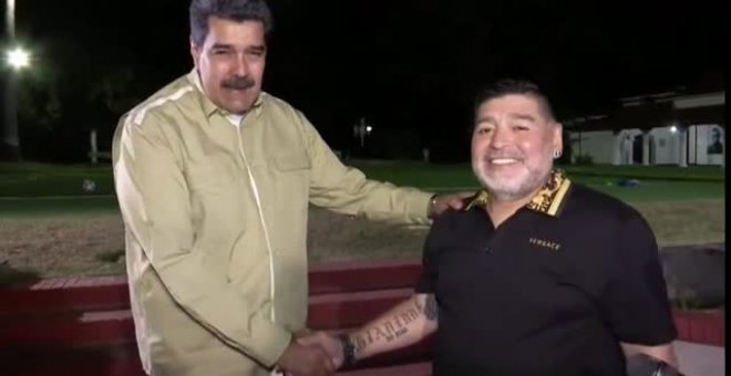Maduro y Maradona vuelven a mostrar su gran amistad