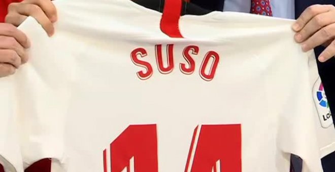 El Sevilla presenta a Suso después de caer en Copa