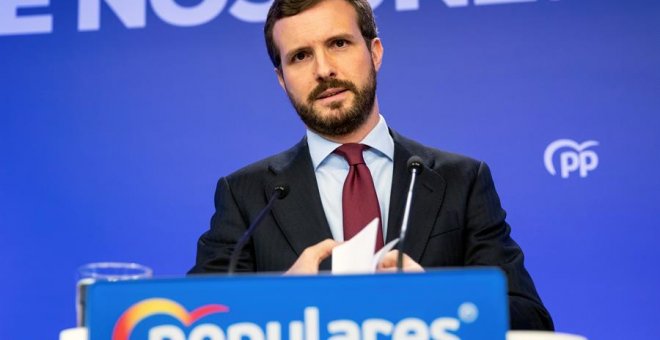 Casado apoya a Sánchez en la declaración del estado de alarma pero critica "graves negligencias" por parte del Gobierno