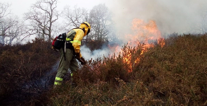 Cantabria acumula más de 40 incendios forestales provocados desde que se declaró el estado de alarma