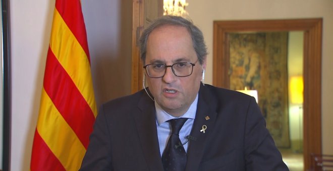 Torra insiste en el "confinamiento" para Cataluña