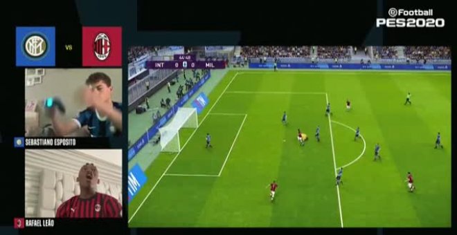 El Inter y el Milan protagonizan un emocionante derbi virtual