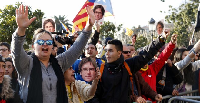La Generalitat demana presó per a set independentistes que van protestar per la no investidura de Puigdemont