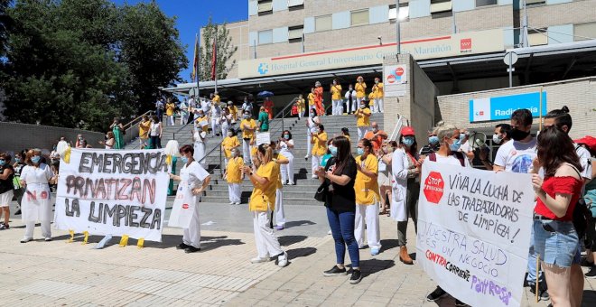 CCOO irá a los tribunales si la Comunidad de Madrid no revierte la "privatización" del servicio de limpieza del Marañón