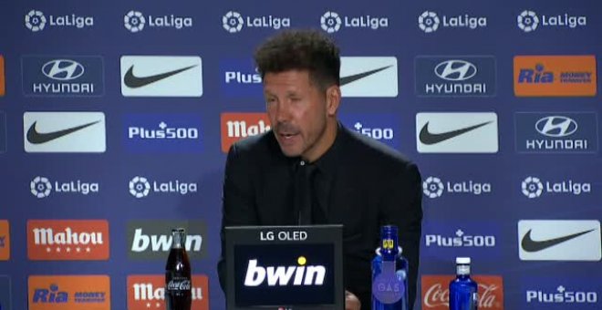 Simeone: "No pienso en la Champions todavía"