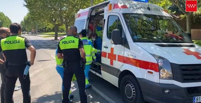 Atropellada una ciclista en un paso de peatones en Madrid