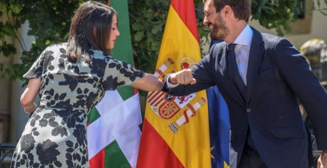 Arrimadas y Casado zanjan sin autocrítica sus derrotas electorales en Cataluña