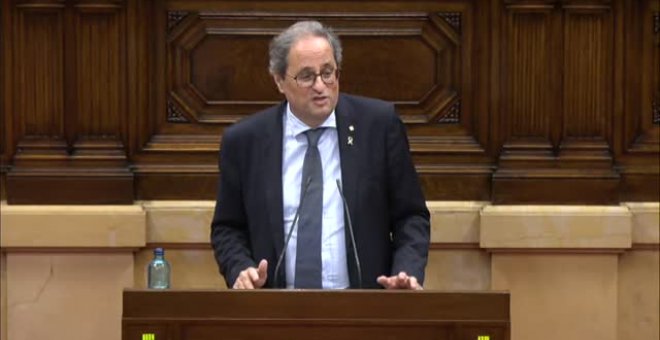 Torra, sobre Juan Carlos I: "El Parlament es la única institución que se está preguntando qué ha pasado"