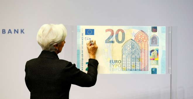 El BCE suaviza su previsión de recesión en la Eurozona por la crisis del coronavirus