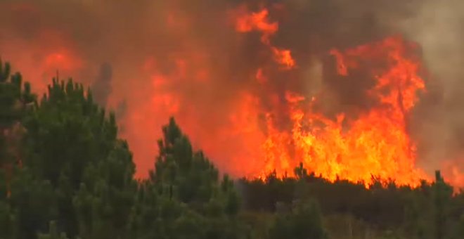 Ya se han quemado más de 6500 hectáreas en los incendios de Ourense