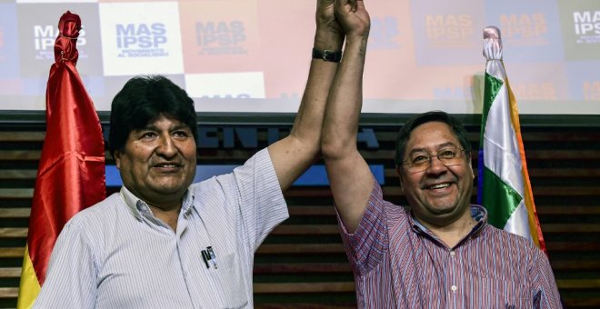 Los sondeos dan la victoria al partido de Evo Morales en la primera vuelta de las elecciones en Bolivia