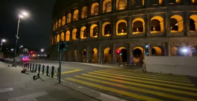 El toque de queda nocturno en la región de Lacio convierte a Roma en una ciudad fantasma