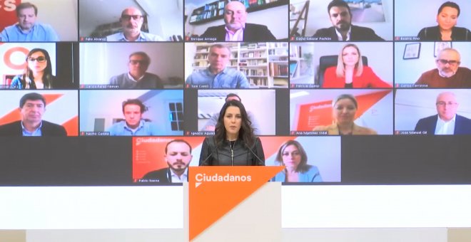 Arrimadas: "Lo que no se merecen los españoles es que su futuro lo decidan Otegi y Junqueras"