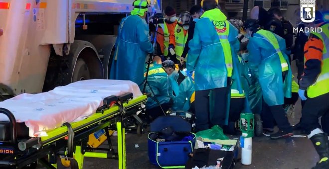 Muere un ciclista en Madrid tras ser atropellado por un camión de basura