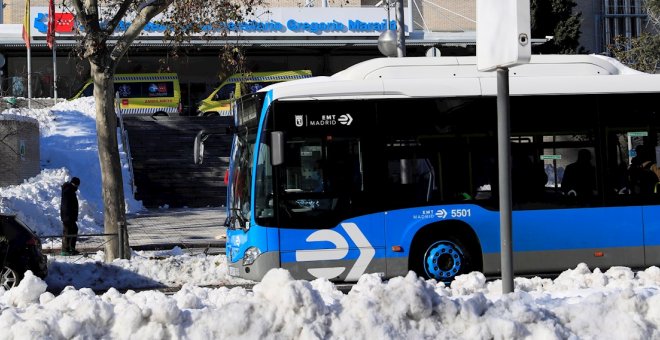 Madrid ordenó a los autobuses que siguieran circulando en plena tormenta pese a las alertas de los conductores