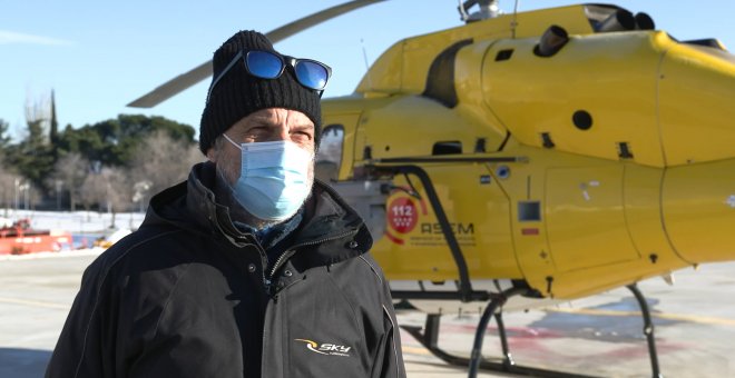 Piloto afirma que evaluarán el estado de Madrid en helicóptero