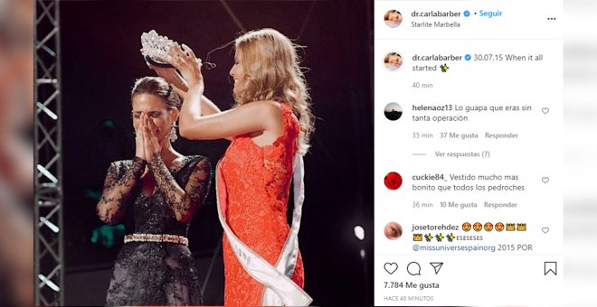 Carla Barber recuerda su triunfo en el certamen Miss España 2015