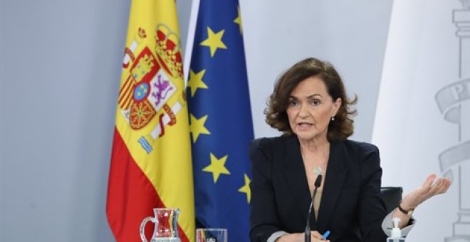 Carmen Calvo obvia la Ley 'trans' entre los objetivos legislativos en materia de igualdad