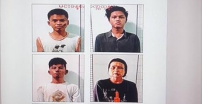 La junta de Birmania muestra fotos de jóvenes detenidos con signos de tortura