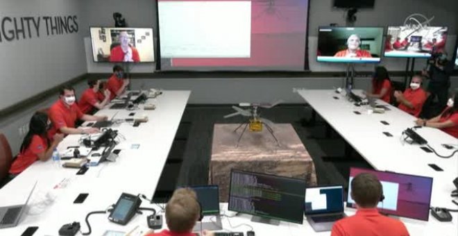 El helicóptero Ingenuity logra con éxito su primer vuelo en Marte