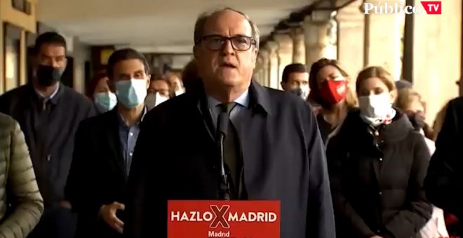 Ángel Gabilondo pide el apoyo de Pablo Iglesias para gobernar Madrid