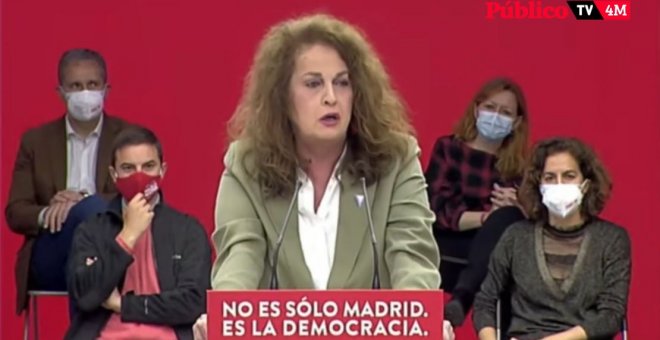 El emotivo discurso de Carla Antonelli contra la ultraderecha: "Derrotaremos al fascismo el 4 de mayo"