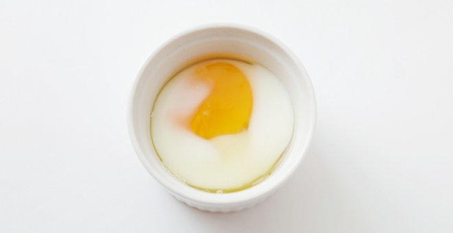 Pato confinado - Receta de huevos escalfados y fritos al microondas