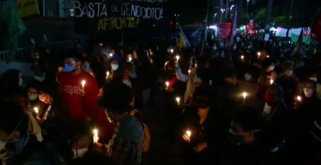 Cientos de brasileños se concentran en Sao Paulo para exigir justicia por las víctimas de la redada de Río