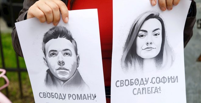 La ONU acusa a Bielorrusia de obligar al periodista secuestrado a hacer una confesión forzada