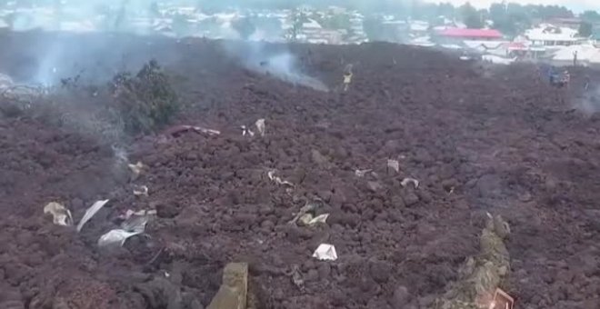 Evacuan a miles de personas en la República Democrática del Congo ante el riesgo de una nueva erupción del Nyiragongo