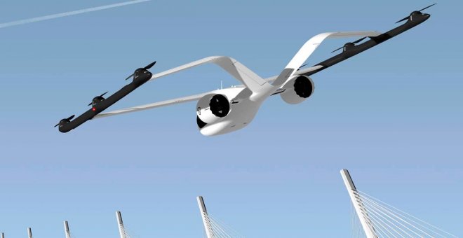 VoloConnect: un avión eléctrico que vuela gracias al empuje vectorial de sus rotores separados