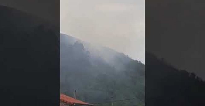 Controlado un incendio forestal provocado en Sopeña