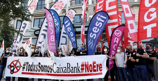 El 86,7% de los trabajadores de CaixaBank secundan un segundo paro contra el ERE, según los sindicatos
