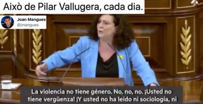 "Esto de Pilar Vallugera, cada día": los tuiteros recuerdan este discurso contra el negacionismo de la violencia machista