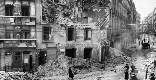 Sale un plano con los 2.200 edificios que los franquistas bombardearon en Madrid