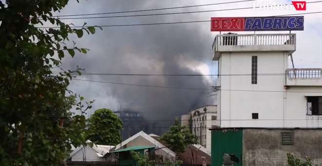 Mueren 52 personas en un incendio cerca de la capital de Bangladesh