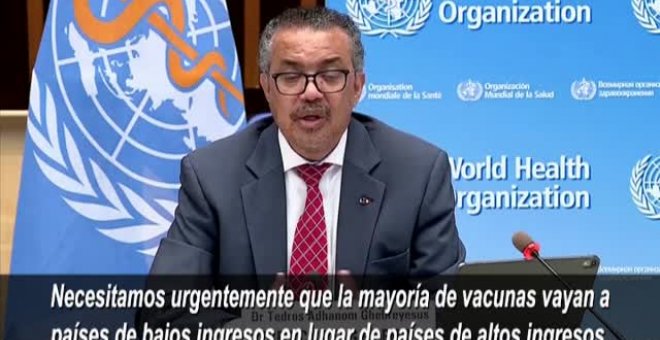 La OMS pide una moratoria de la tercera dosis de la vacuna hasta finales de septiembre
