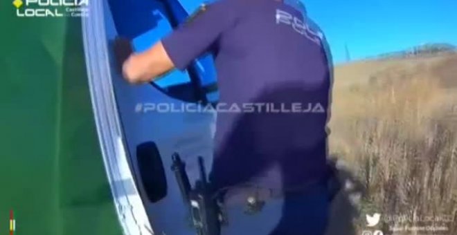 Espectacular persecución policial en Sevilla tras el atraco a un supermercado