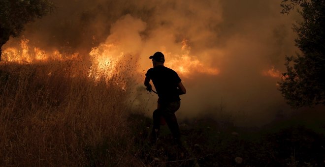 Eubea, principal foco de los incendios en el Mediterráneo ante la ola de calor