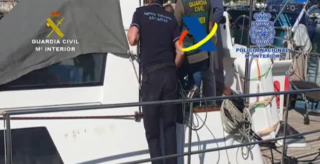 Incautados 1.200 kilos de cocaína en un velero frente a las costas de Canarias