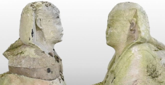 Un matrimonio descubre en una subasta que sus dos estatuas de jardín son originales del Antiguo Egipto