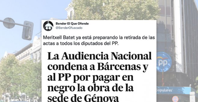 "Que les quiten los escaños, ¿no?": los tuiteros comentan la condena a Bárcenas y al PP por pagar la reforma de Génova en negro