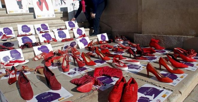 Manifestación en Madrid por la eliminación de la violencia contra la mujer