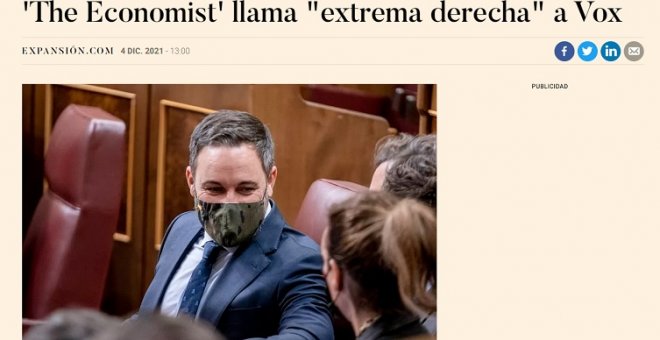 "Hombre, no les va a llamar 'Los Pecos'": cachondeo y desconcierto con una noticia de 'Expansión' que se sorprende de que llamen "extrema derecha" a Vox